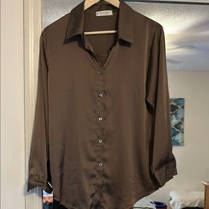 Brown Button-Up Shirt